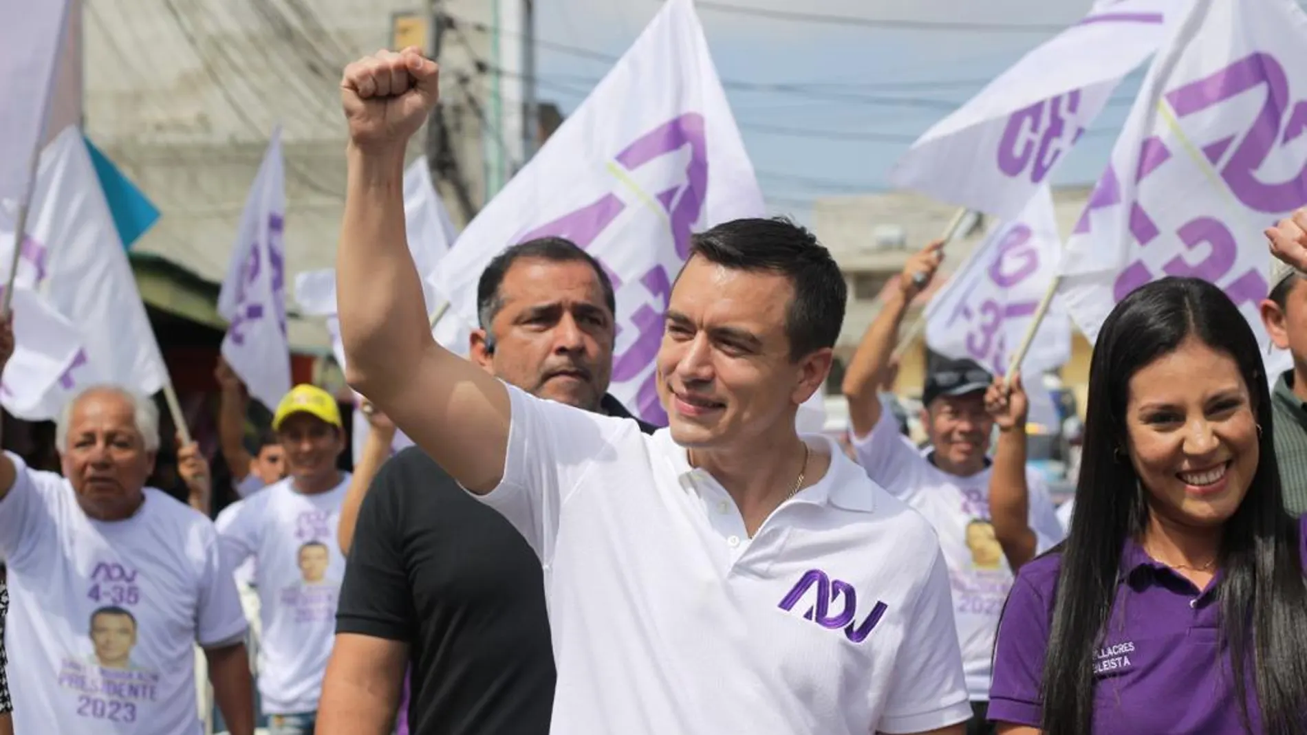 Daniel Noboa intensifica su campaña de cara a la segunda vuelta electoral en Ecuador