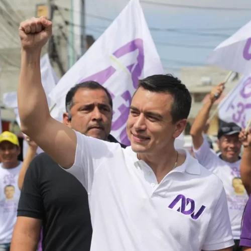 Daniel Noboa intensifica su campaña de cara a la segunda vuelta electoral en Ecuador