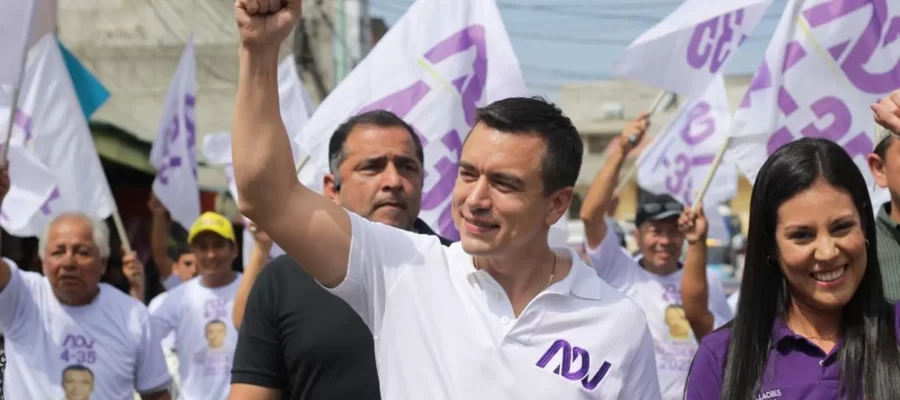 Daniel Noboa intensifica su campaña de cara a la segunda vuelta electoral en Ecuador